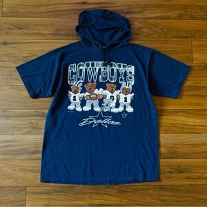 Vintage NFL Game Day By Cliff Engle Dallas Cowboys Teddy Shirt Mens Size XL